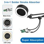3-in-1 Solder Fume Extractor with Light & Hands