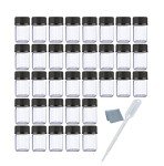 50pcs 2ml Clear Glass Bottles with Caps