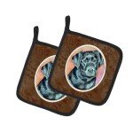 Black Labrador Heat Resistant Pot Holder Set