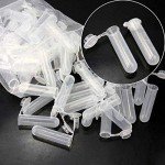 5ml Microcentrifuge Tubes - 300 Pack, Clear Vials