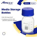 Maccx 100ml Glass Round Media Storage Bottles