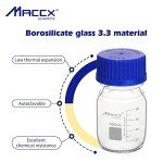 Maccx 100ml Glass Round Media Storage Bottles