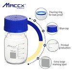 Maccx 100ml Glass Round Media Storage Bottles
