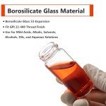 20 mL Borosilicate Glass Scintillation Vials, 100 Pack