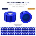 2mL Autosampler Vials with Screw Cap - 100 Pack