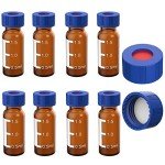 2ml Autosampler Vials - 100 Pack with Caps