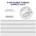 2mL Autosampler Vials with Screw Cap - 100 Pack