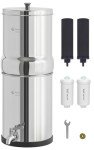 FACHIOO Gravity-Fed Stainless Steel Water Filter