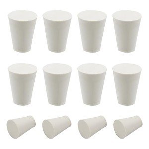 Kyuionty 12 Pack Solid Rubber Lab Stoppers
