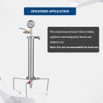 Stainless Steel Vacuum Chamber with Gauge & Tripod