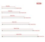 6PCS Round Glass Stirring Rod Set - 15.8" to 6