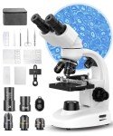 Binocular Microscope with 40X-2000X Magnification