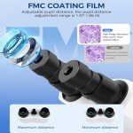 Binocular Microscope with 40X-2000X Magnification