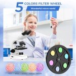 Binocular Microscope with 40X-2000X Magnification