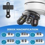 Binocular Microscope with 40X-2000X Magnification