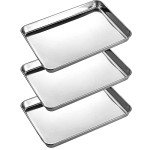 3 Pack Stainless Steel Dental Procedure Instrument Trays