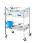 VEVOR Stainless Steel Utility Rolling Cart for Labs