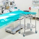 VEVOR 2-Shelf Stainless Steel Lab Cart with Wheels