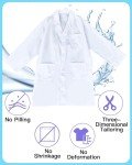 Cutecrop 3-Piece Unisex Professional Lab Coat Set