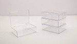 Clear Plastic Trading Card Storage Boxes - 10 Pack
