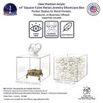 10" Acrylic Display Riser Box with Open Side