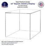 10" Acrylic Display Riser Box with Open Side