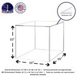 10" Acrylic Display Riser Box with Open Side