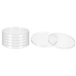 PATIKIL 155mm Clear Plastic Petri Dishes, 6 Pack