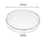 Set of 30 Clear Plastic Petri Dishes