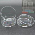 Set of 30 Clear Plastic Petri Dishes