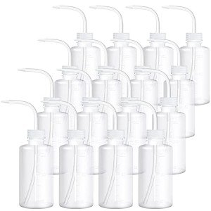 18-Pack 250ml Plastic Squeeze Wash Bottles