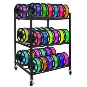 360° Rolling 3D Printer Filament Storage Rack