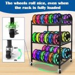 360° Rolling 3D Printer Filament Storage Rack