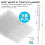 100 PCS 3ML Disposable Dropper Pipettes for Labs