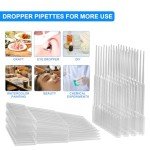 100 PCS 3ML Disposable Dropper Pipettes for Labs