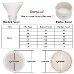 Stonylab 180mm Qualitative Filter Paper Circles 100 Pack