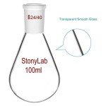 StonyLab 100mL Borosilicate Recovery Flask 24/40
