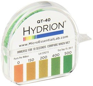 QT-40 Quat Dispenser, 0-500 PPM, 10 Rolls