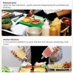 Precision Squeeze Bottle for Sauces and Condiments