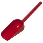 Sterile Sampling Scoop 125ml, Red Plastic (100 Pack)