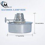 Stainless Steel Dental Alcohol Burner with Cap 100ml