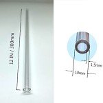 12-Piece Reusable Borosilicate Glass Tubes 12