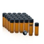 1 Dram Amber Glass Vials - Pack of 20