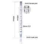 Vigreux Glass Fractional Distillation Column 300mm 24/40