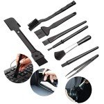 Portable Anti-Static Nylon Brush Set - 8 Pack