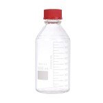 1000ml Graduated Round Glass Lab Bottles - 2 Pack