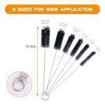 6-Piece Straw Cleaner Brush Set for Bottles