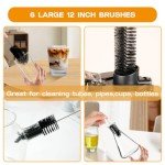 6-Piece Straw Cleaner Brush Set for Bottles