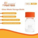 100ml Borosilicate Glass Media Storage Bottles (6 Pack)