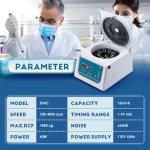 Centrifuge Machine for Lab, 100-4000RPM, 8x15ml